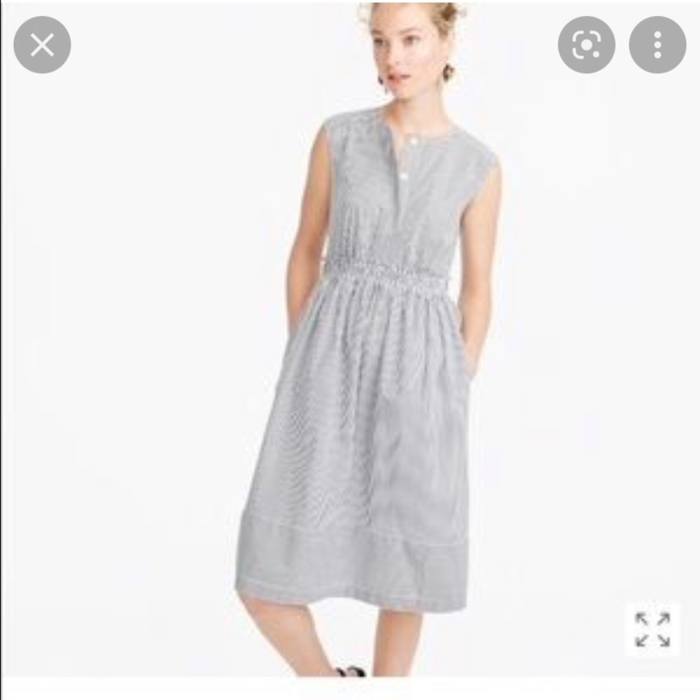 J Crew Shirting Stripe Dress